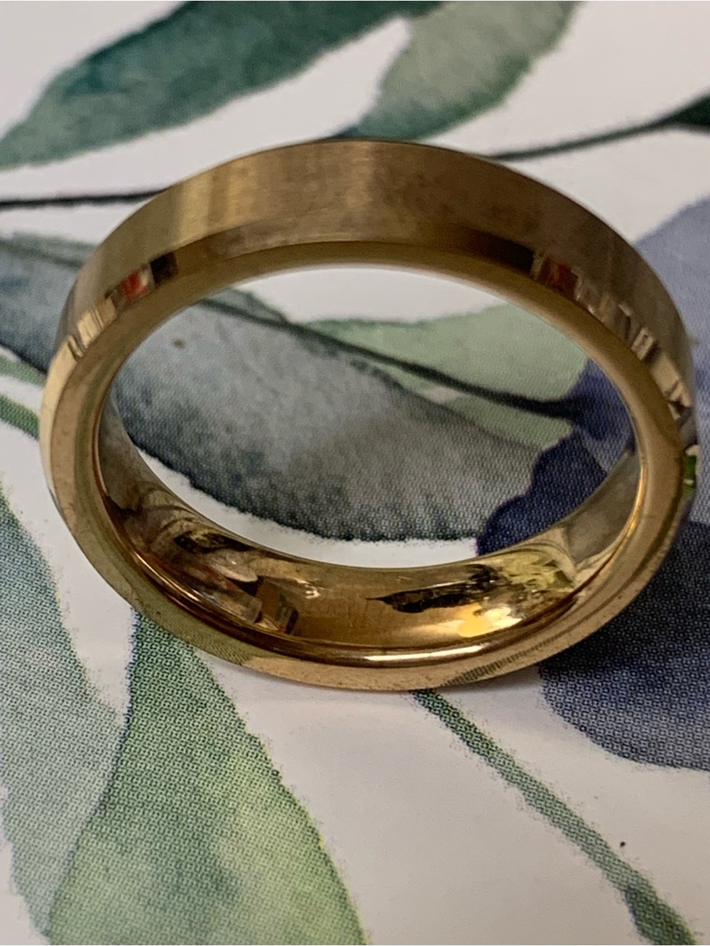 Men’s Classic Polished Rose Gold Plated Band Ring Tungsten Carbide